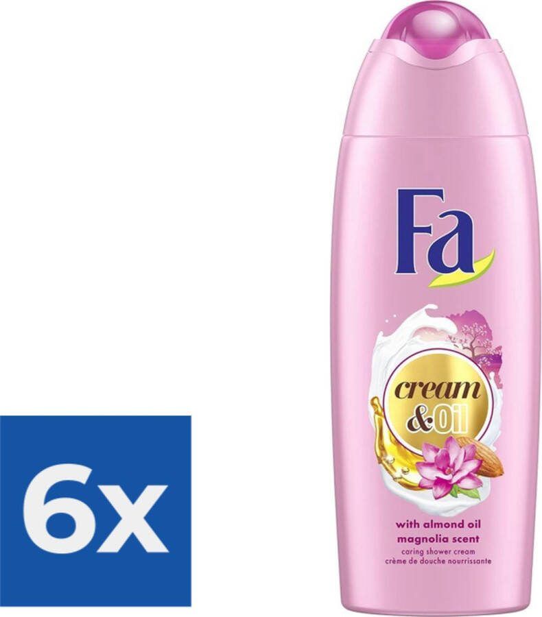 Fa Douchegel Cream & Oil Silk Magnolia Voordeelverpakking 6 stuks