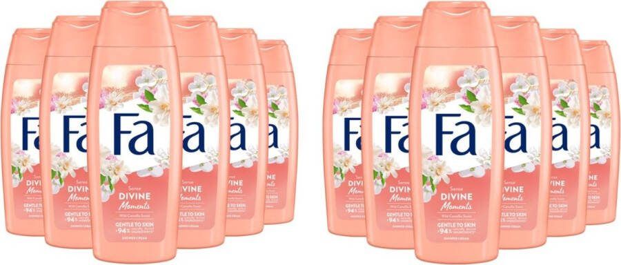 Fa DOUCHEGEL DIVINE MOMENTS 12x250ml Voordeelverpakking