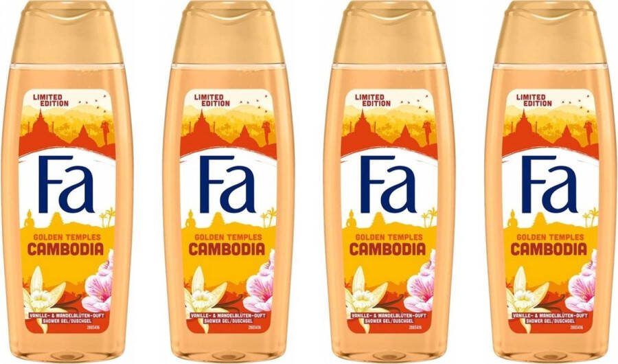 Fa Douchegel Golden Tempels Cambodia 4 x 250 ml