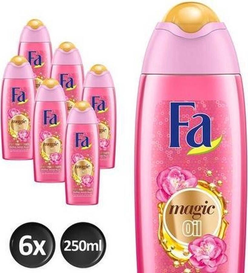 Fa Douchegel Magic oil Parfum Jasmine Rose Voordeelpak 6x 250ml