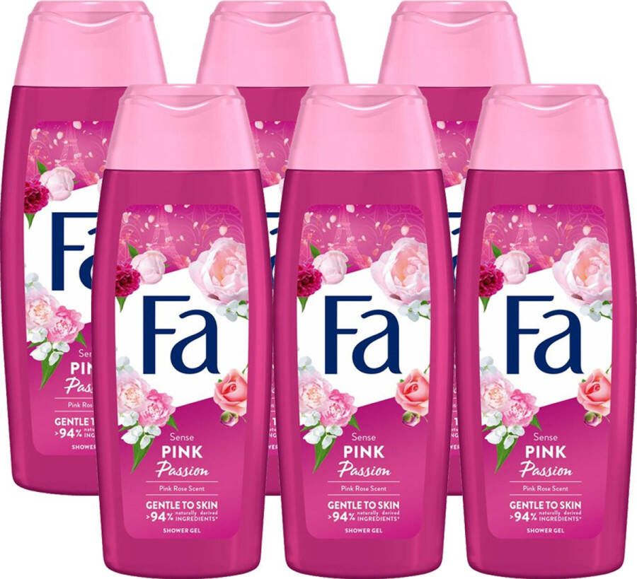 Fa Douchegel Pink Passion Voordeelpak 6 x 250 ml