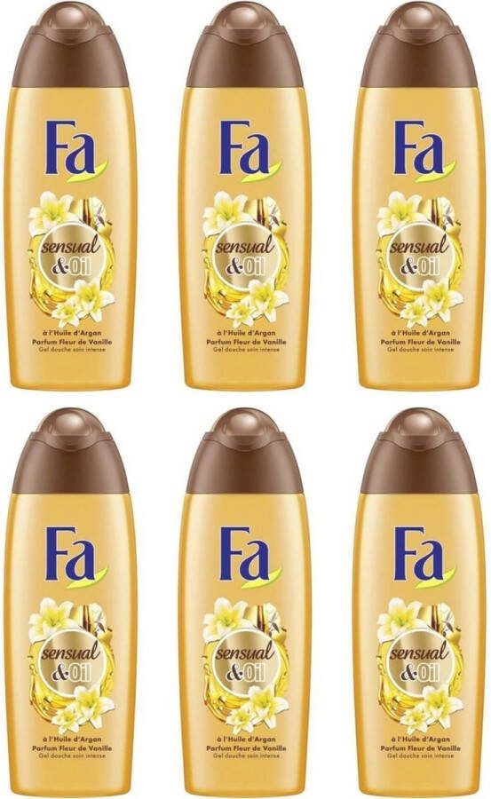 Fa Douchegel – Sensual & Oil Vanilla Voordeelverpakking 6 x 250 ml