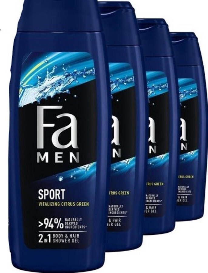 Fa Douchegel Sport- Voordeelverpakking 4 x 250 ml