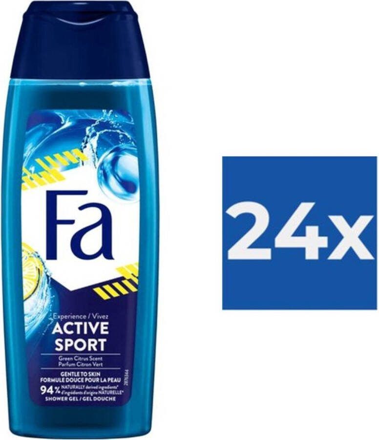 Fa Douchegel Unisex Sport 250 ml Voordeelverpakking 24 stuks