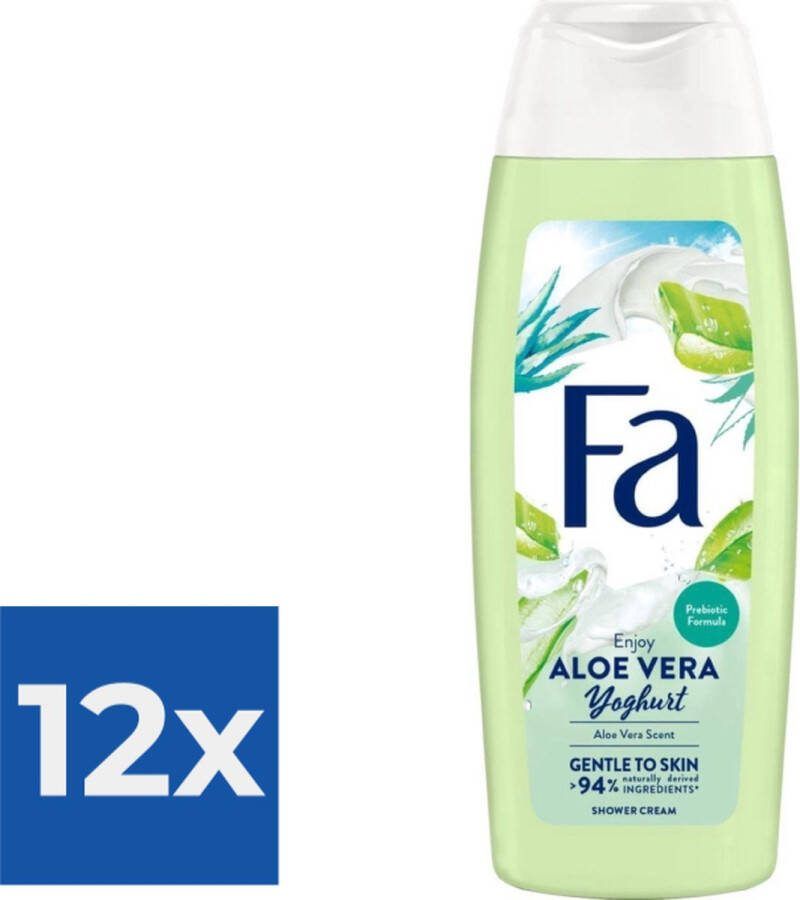 Fa Douchegel Yoghurt & Care Aloe Vera 250 ml Voordeelverpakking 12 stuks