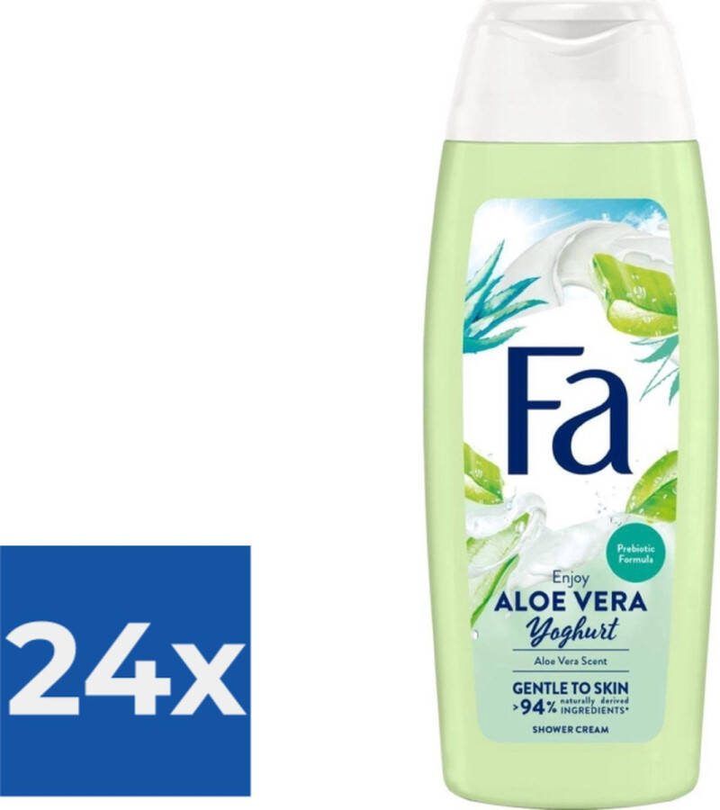 Fa Douchegel Yoghurt & Care Aloe Vera 250 ml Voordeelverpakking 24 stuks