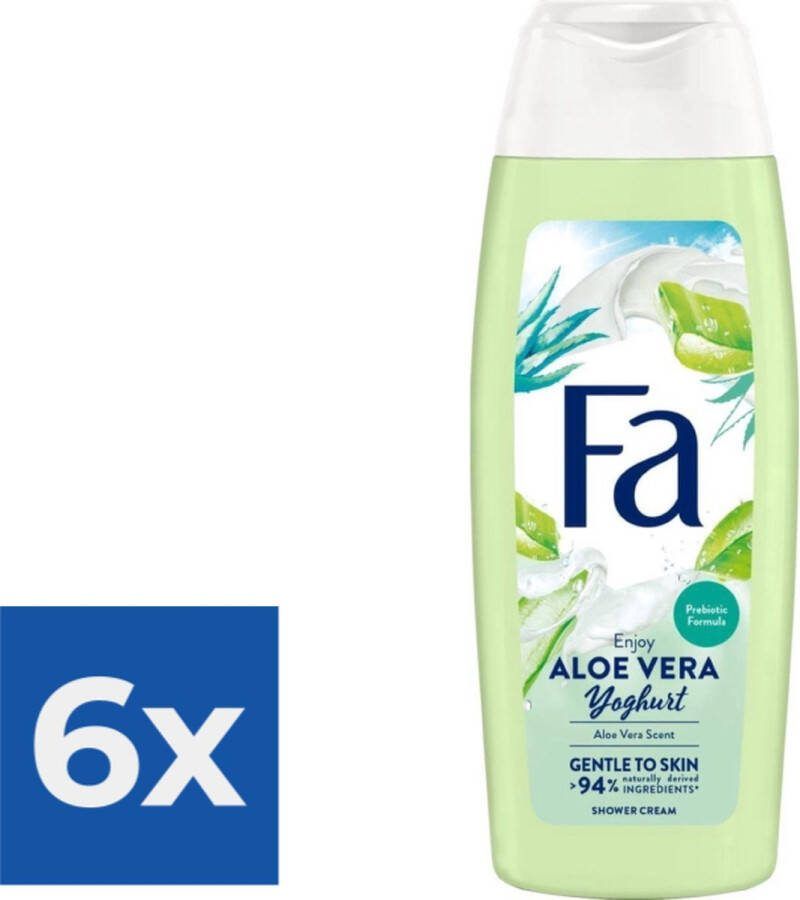 Fa Douchegel Yoghurt & Care Aloe Vera 250 ml Voordeelverpakking 6 stuks