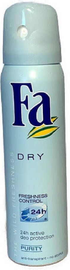 Fa Dry Deodorant Freshness control 24H Purity Voordeelset (6 x 150ml)