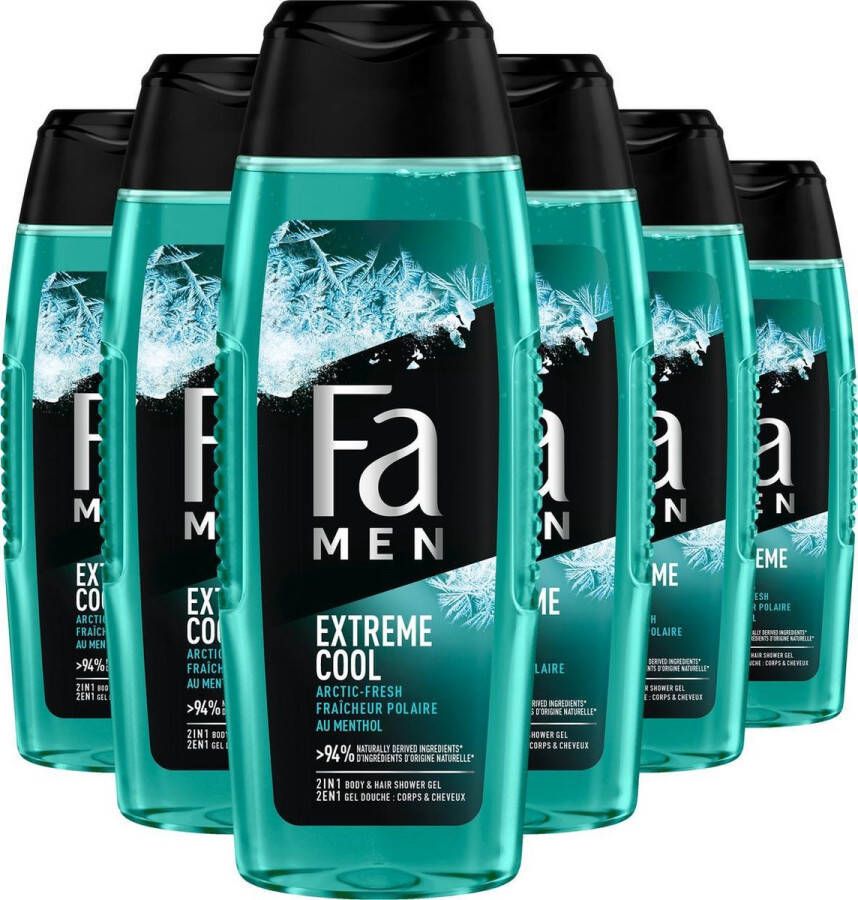 Fa Men Extreme Cool Man Douchegel Voordeelverpakking 6 x 250 ml