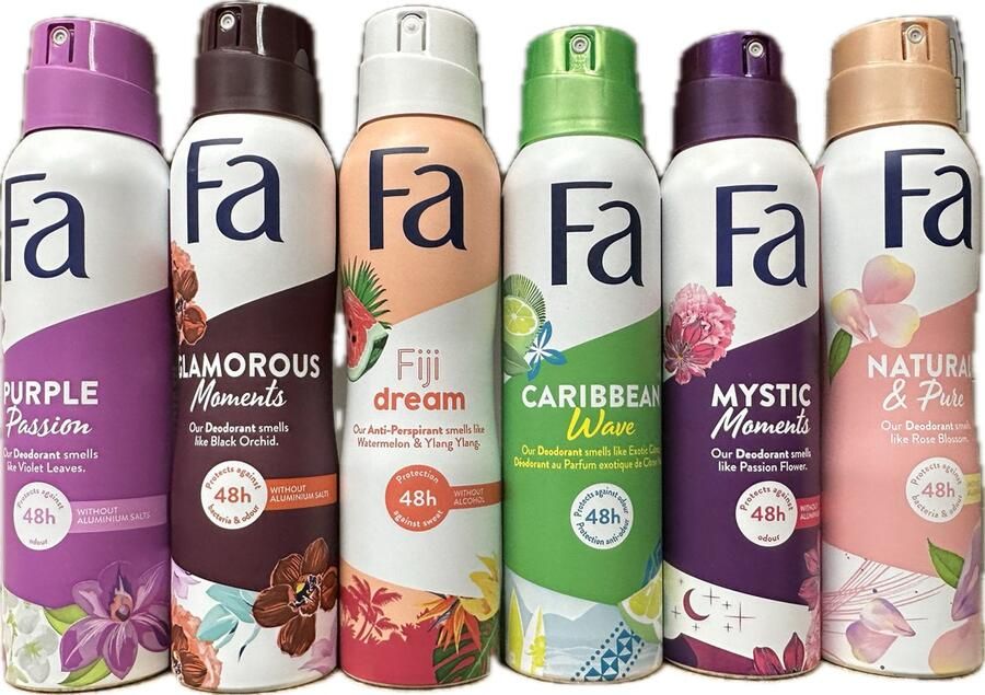 Fa Deo Spray Try Out 6 x 150 ml