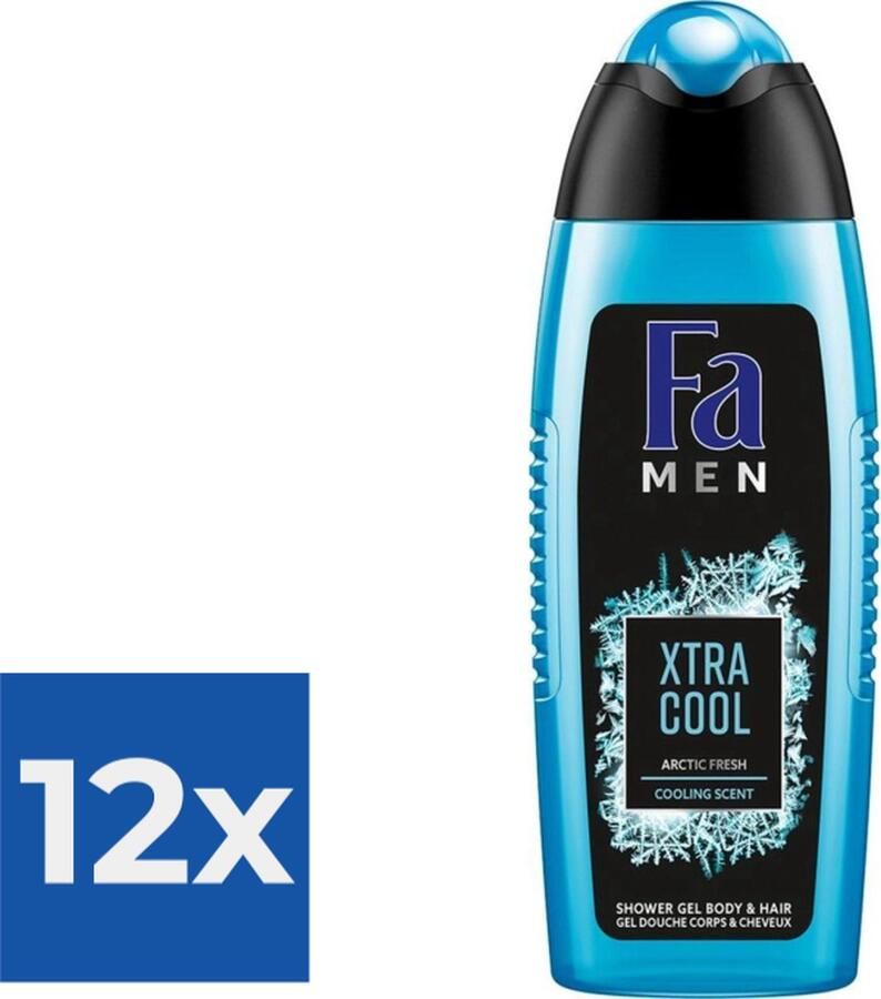 Fa Douche 250 ml Men Extreme Cool Voordeelverpakking 12 stuks