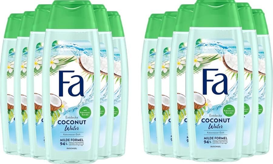 Fa Douchegel Coconut Water Voordeelverpakking 12 x 250 ml