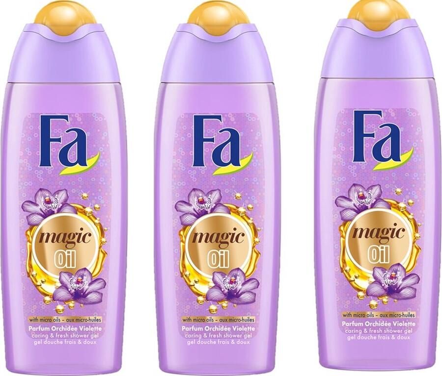 Fa Douchegel Magic Oil Purple Orchid 3 x 250 ml