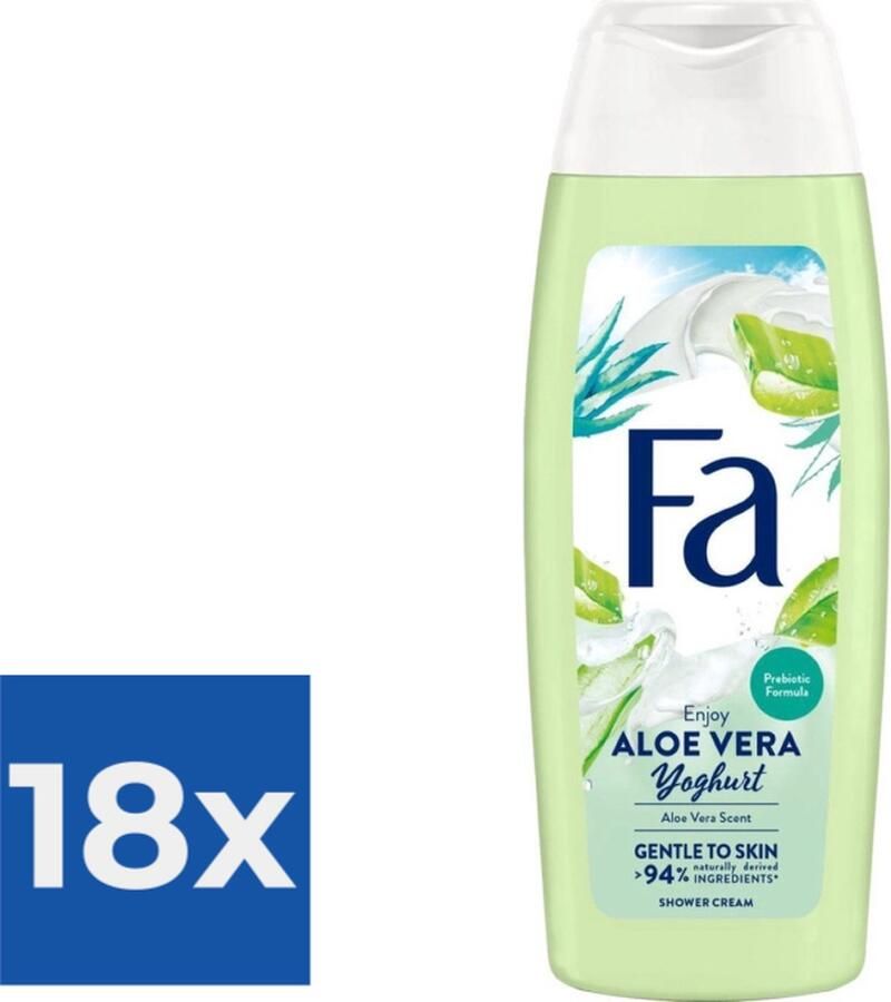 Fa Douchegel Yoghurt & Care Aloe Vera 250 ml Voordeelverpakking 18 stuks