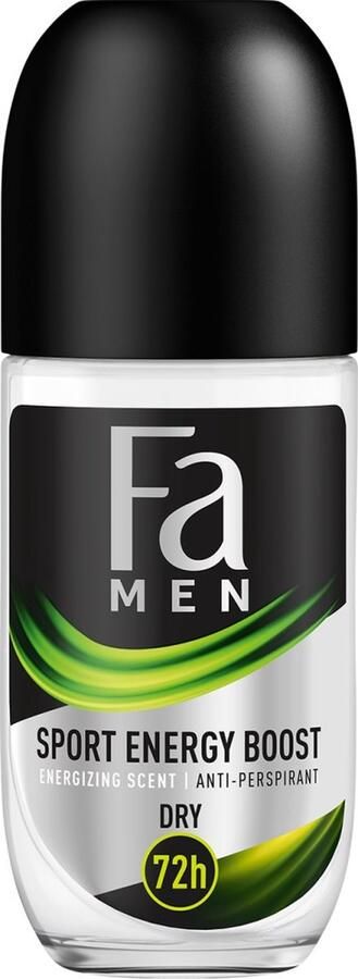 Fa Men Sport Energy Boost Antiperspirant Roll-On Antiperspirant In Bullets For