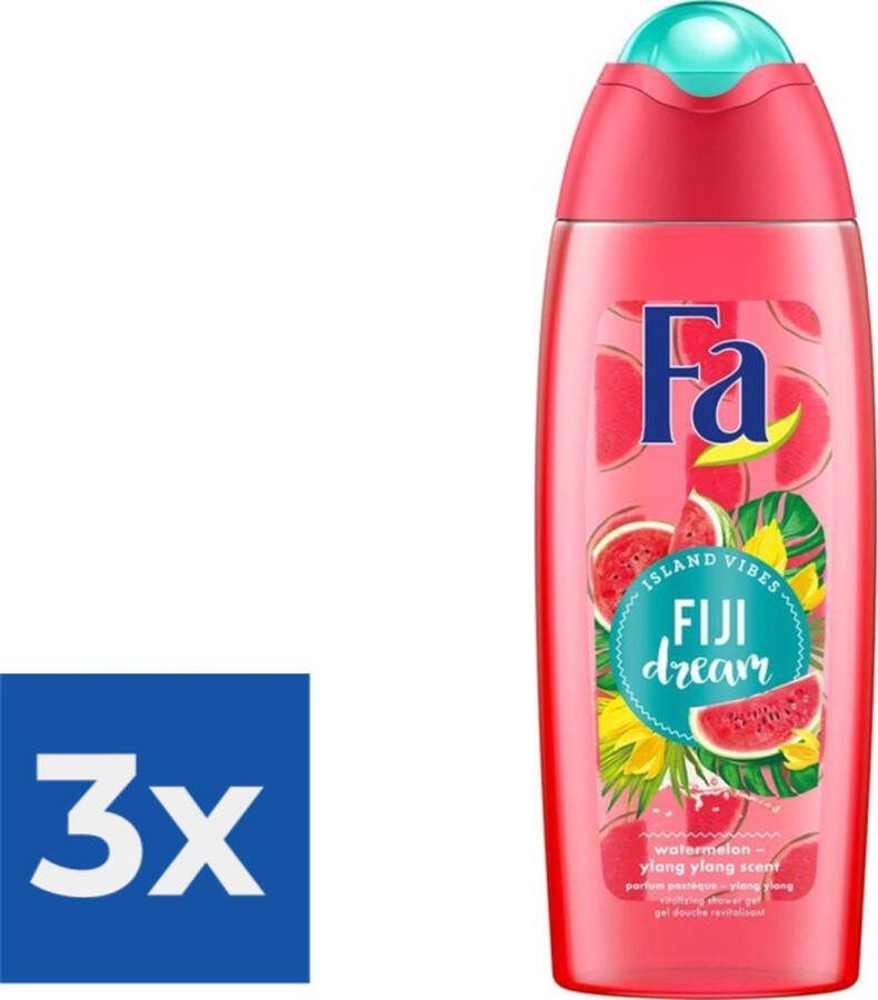 Fa Fiji Dream Douche Gel 250ml Voordeelverpakking 3 stuks
