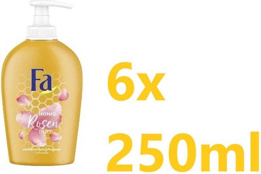 Fa Handzeep Honey Rosen 6 x 250 ml