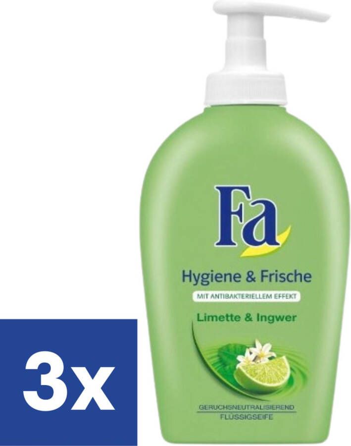 Fa Hygiëne & Fresh Handzeep Limoen & Gember 3 x 250 ml