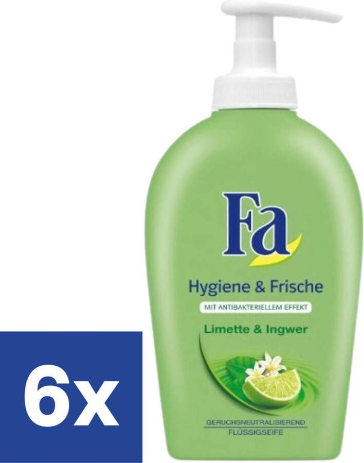 Fa Hygiëne & Fresh Handzeep Limoen & Gember 6 x 250 ml