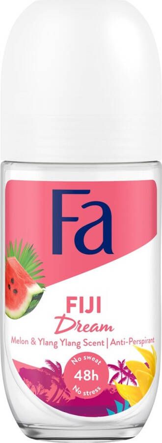 Fa Island Vibes Fiji Dream Antiperspirant Roll-On Antiperspirant In Bullet Watermelon Ylang