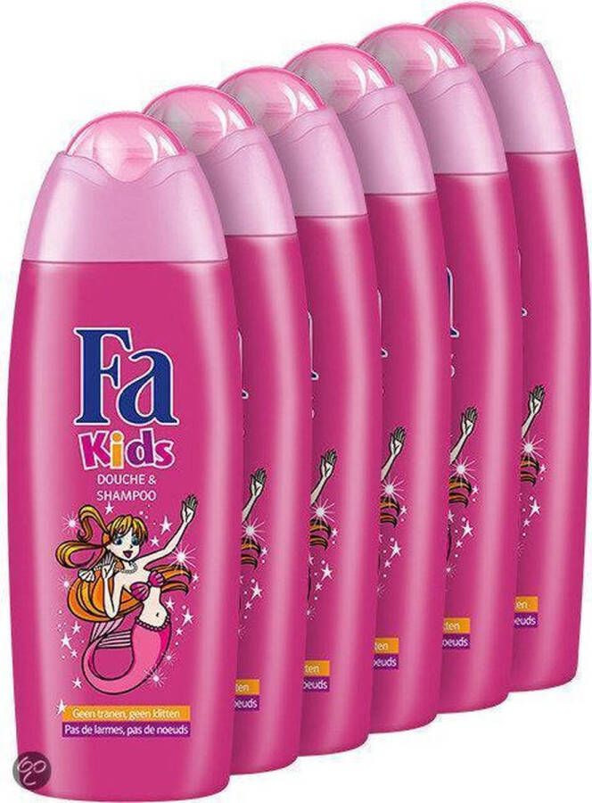 Fa Kids Douche & Shampoo Mermaid 6 stuks