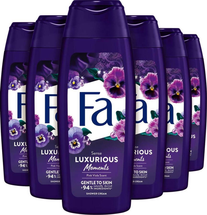 Fa Luxurious Moments douchegel 6 x 250 ml voordeelverpakking