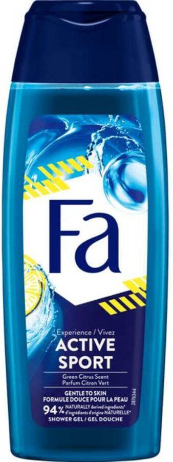 Fa Men Douchegel Active Sport 12x250ml Voordeelverpakking