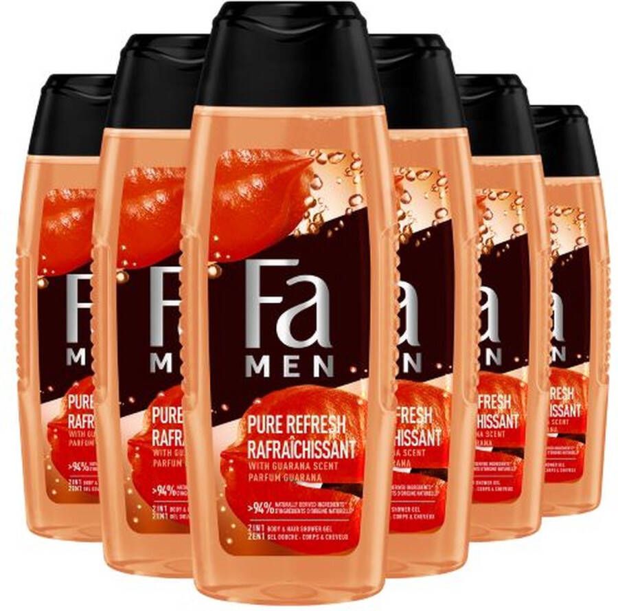 Fa Men Pure Guar Man Douchegel Voordeelverpakking 6 x 250 ml