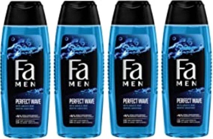 Fa Men Shower Gel Perfect Wave Voordeelverpakking 4 x 250 ml
