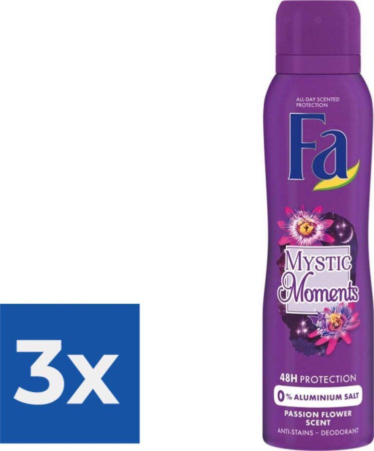 Fa Mystic Moments Deodorant Spray 150ml Voordeelverpakking 3 stuks
