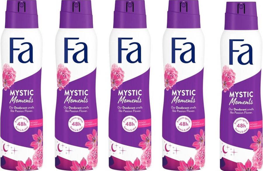 Fa Mystic Moments Spuitbus deodorant 150 ml Multipak 5 stuks