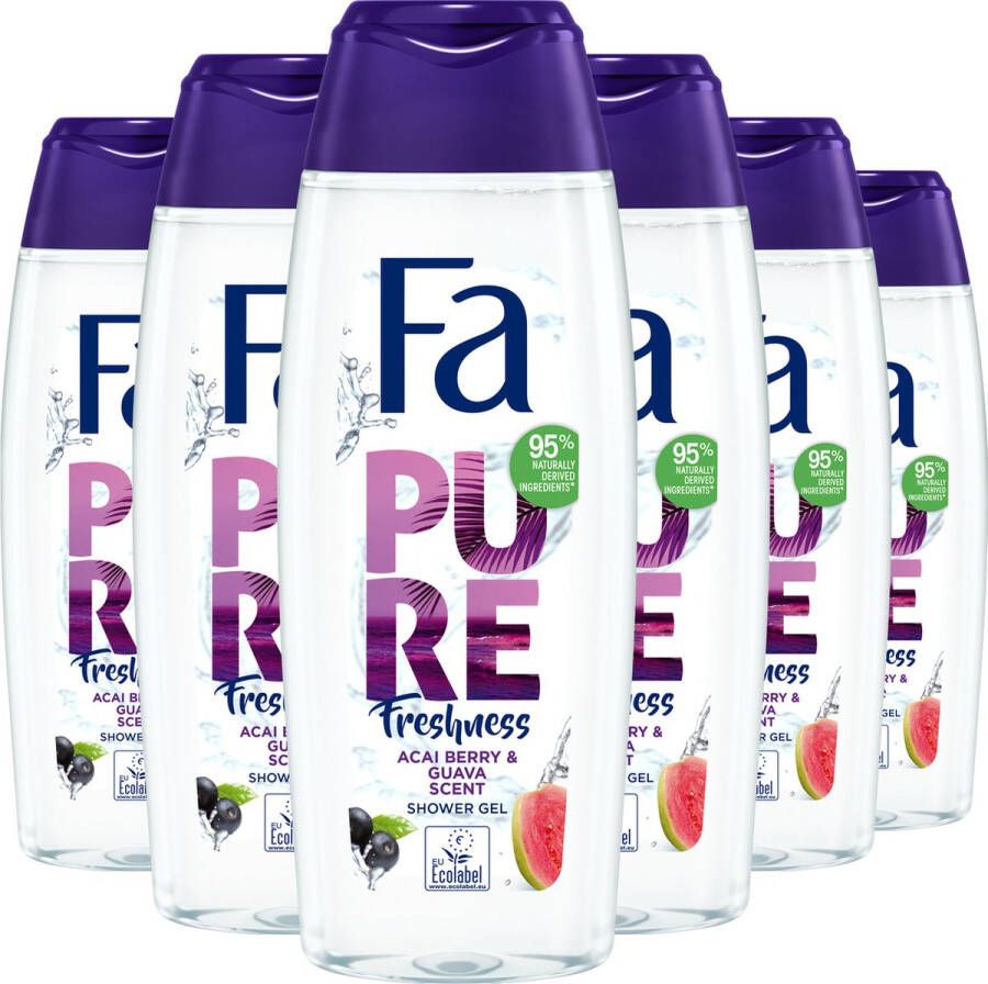 Fa Pure Freshness Acai berry & Guava Douchegel Voordeelverpakking 6 x 250 ml