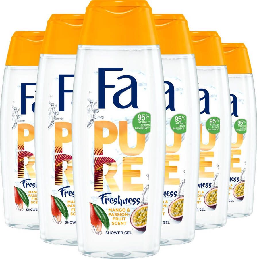 Fa Pure Freshness Mango & Passionfruit Douchegel 6x 250ml Voordeelverpakking