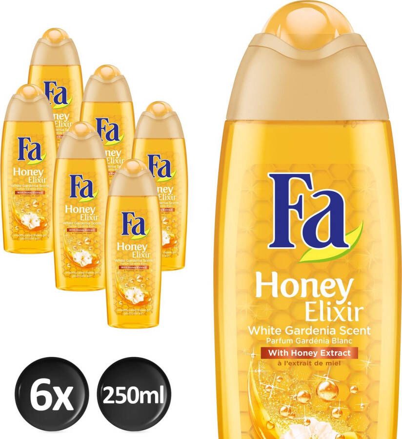 Fa Shower Gel Honey Elixir Voordeelverpakking 6 x 250ml