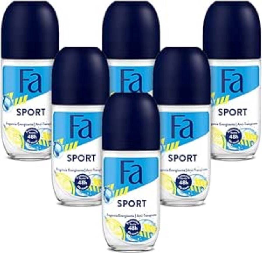 Fa Sport Deoroller Deodorant Voordeelverpakking 6 x 50 ml