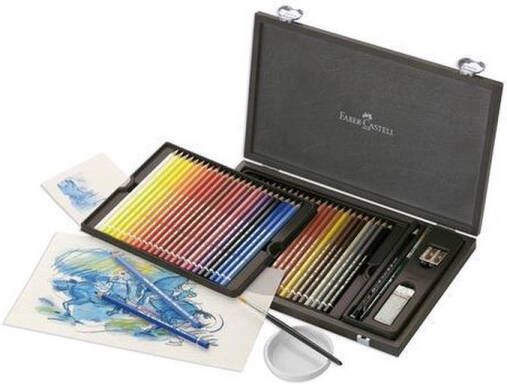 Faber-Castell aquarelpotlood Albrecht Durer houten koffer 48 stuks FC-117506