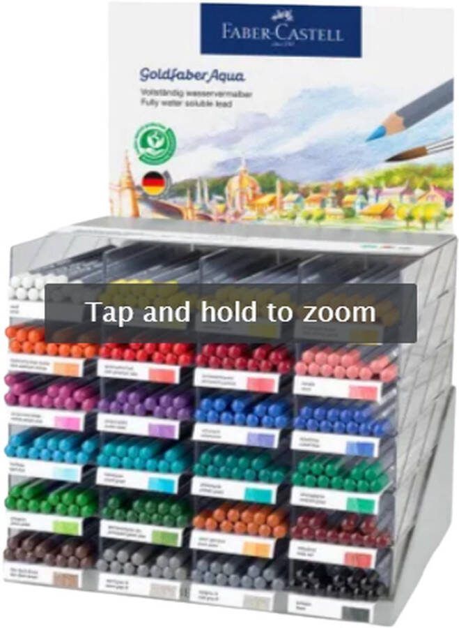 Faber-Castell Aquarelpotlood Goldfaber display 288 st. 24 kleuren