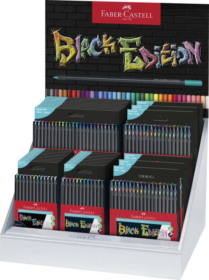 Faber-Castell Black Edition kleurpotloden display 36 sets FC-116498