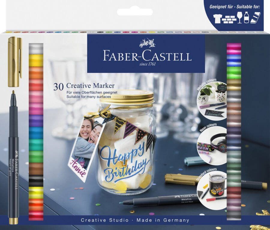 Faber-Castell creatief marker set van 30 stuks 1 5mm FC-160730