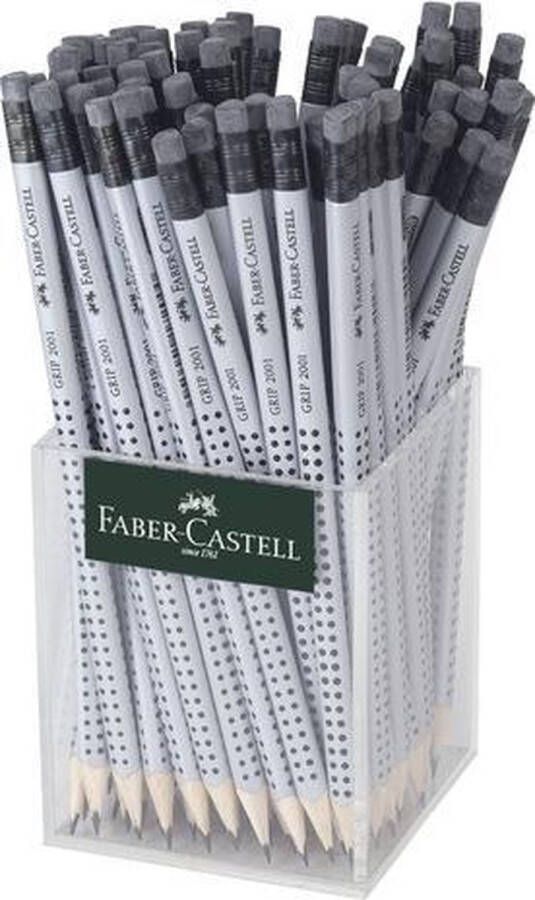 Faber-Castell potlood GRIP 2001 HB met gum koker a 72 stuks FC-117223