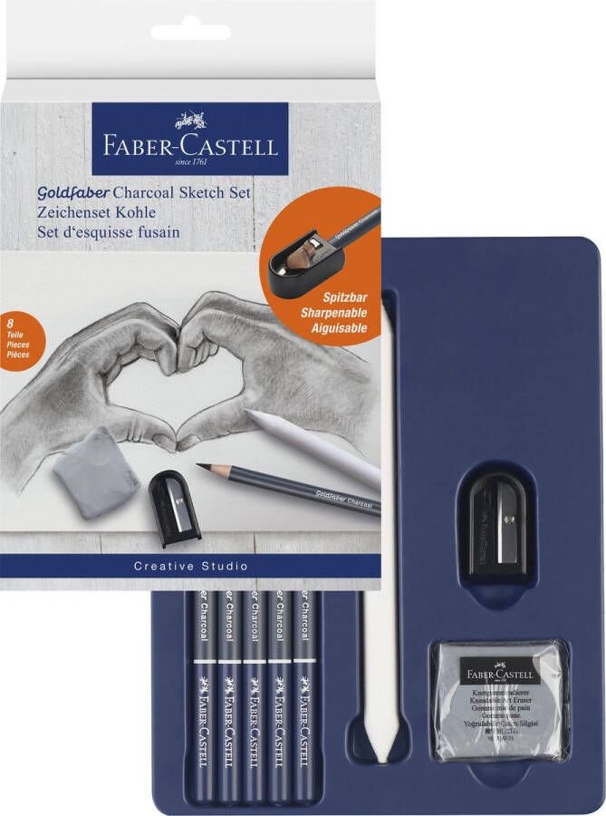 Faber-Castell houtskoolset 8-delig FC-114006