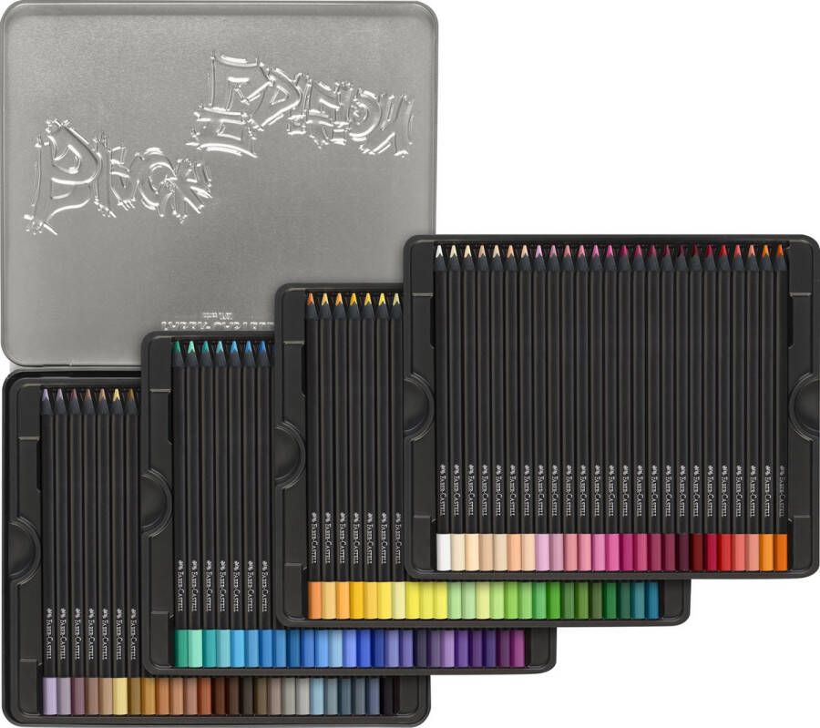 Faber-Castell kleurpotloden Black Edition 100 stuks in bliketui FC-116490