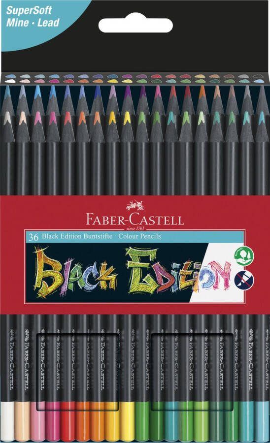 Faber-Castell kleurpotloden Black Edition 36 stuks FC-116436