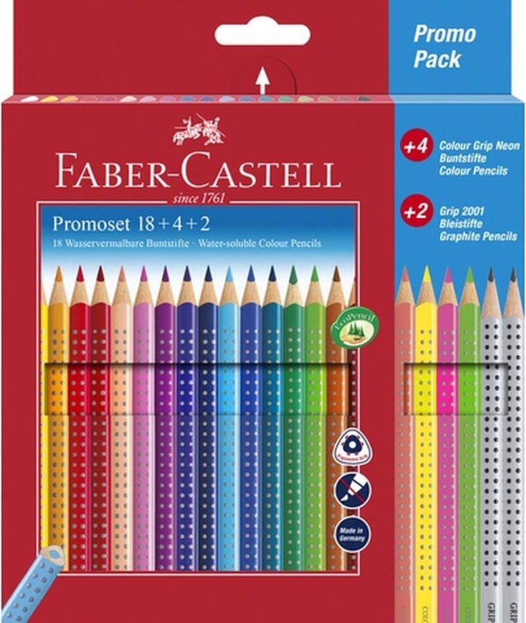 Faber-Castell kleurpotloden Color Grip promotieset 18 + 4 + 2 FC-201540