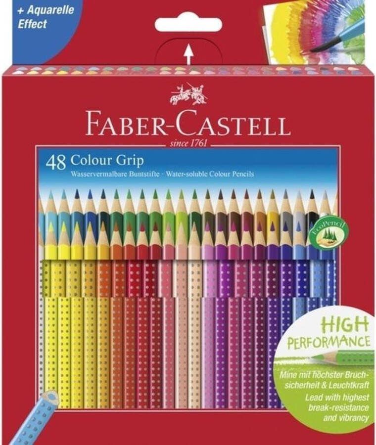 Faber Castell Kleurpotlood FC Grip 48 stuks 2 rijen van 24 stuks kartonetui