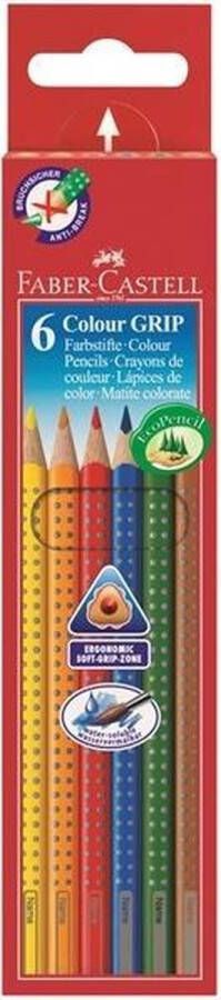 Faber-Castell kleurpotloden Colour Grip 6 stuks FC-112406