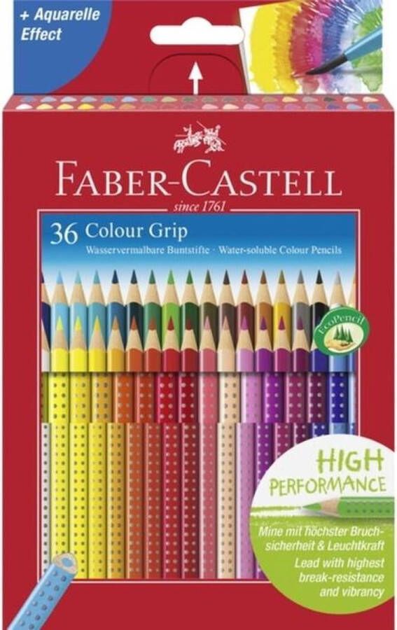 Faber Castell Kleurpotlood FC Grip 36 stuks 2 rijen van 18 stuks kartonetui