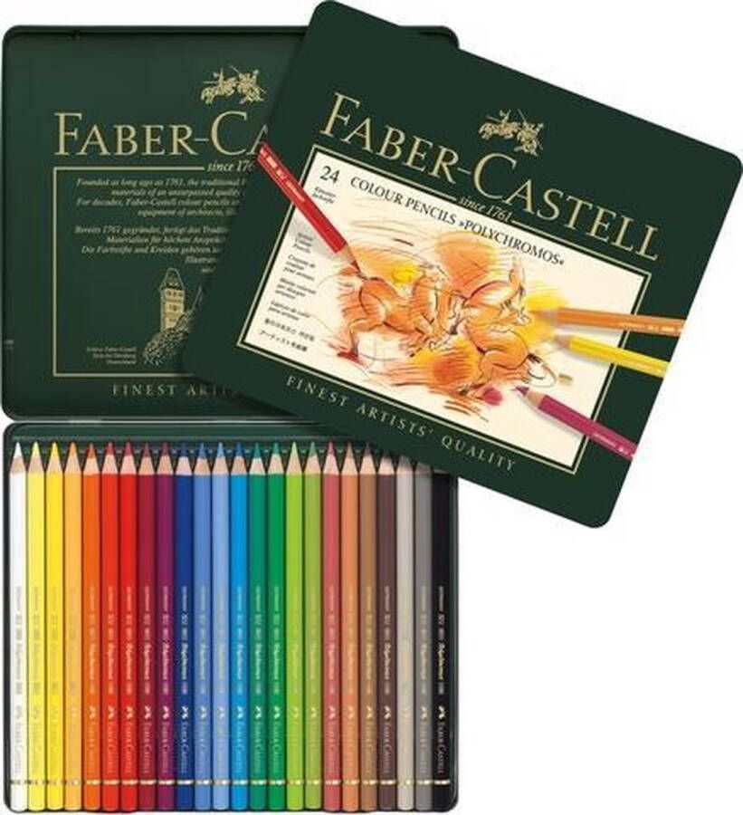 Faber-Castell kleurpotloden Polychromos 24 stuks in blik FC-110024