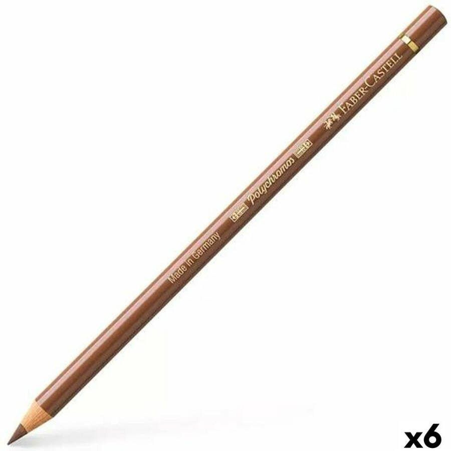Faber-Castell Kleurpotloden Polychromos Bruin (6 Stuks)