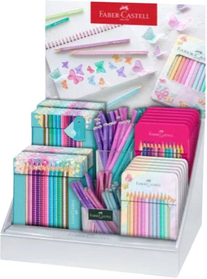 Faber-Castell Kleurpotloden Sparkle display 124 stuks